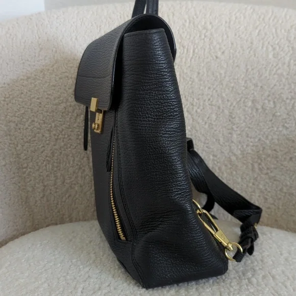 3.1 Phillip Lim Pashli Genuine Black Genuine Leather Backpack Bag - Picture 4 of 14